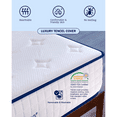 thumbnail image 4 of Sunrising Bedding 12 inch Natural Latex & Gel Infused Memory Foam California King Mattress, Medium Firm, Non-Toxic & No Fiberglass, Assembled in USA, Certipur-US,120 Night Trial, 20 Year Warranty, 4 of 5