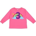 thumbnail image 3 of Inktastic 3rd Birthday Rainbow Number 3 Girls Long Sleeve Toddler T-Shirt, 3 of 5