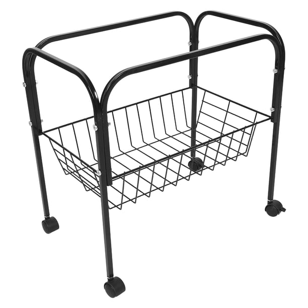 SWETRACE Soporte Móvil Con Estante Para Jaula De Pájaros O Pequeños Color Negro
