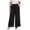 Black Pants for Women, variant on Pants for Women Plus Size Wide Leg Loose Fit Lightweight Elastic Waisted Pants with Pockets XL-5XL