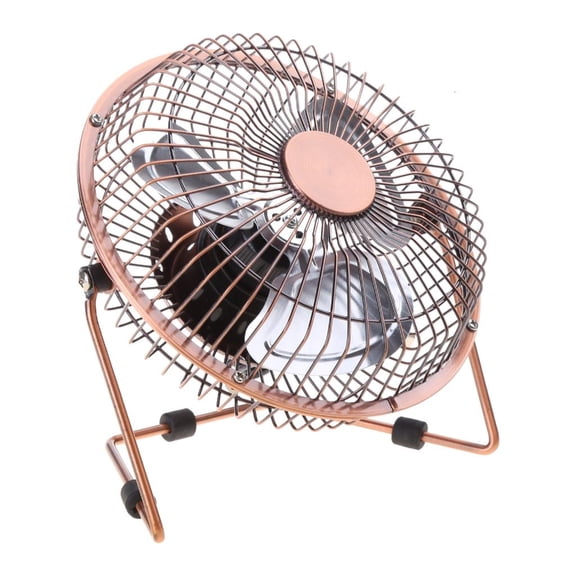 LUVNIMB 4/6inch USB Desk Fan Rotatable Small and Quiet Powerful Portable Strong Airflows Metal Cooling Fan for Home Outdoor