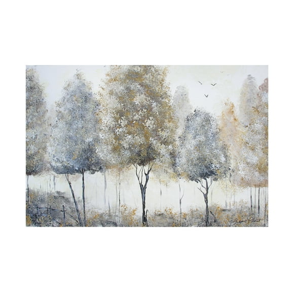 Canvas Wall Art - Jean Plout 'Forest of Gold B' Wall Art for Living Room, Bedroom, or Office Décor by Trademark Fine Art - 19 x 12 Inches