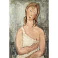 thumbnail image 3 of Modigliani, Amedeo 14x18 Black Modern Framed Museum Art Print Titled - Girl in the shirt (Red-haired girl), 3 of 5