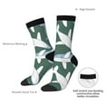 thumbnail image 4 of Hirioo Beautiful Whales Pattern Adult Middle Tube Socks Breathable Sock Non-Pilling,Contrasting Color Design, 4 of 6