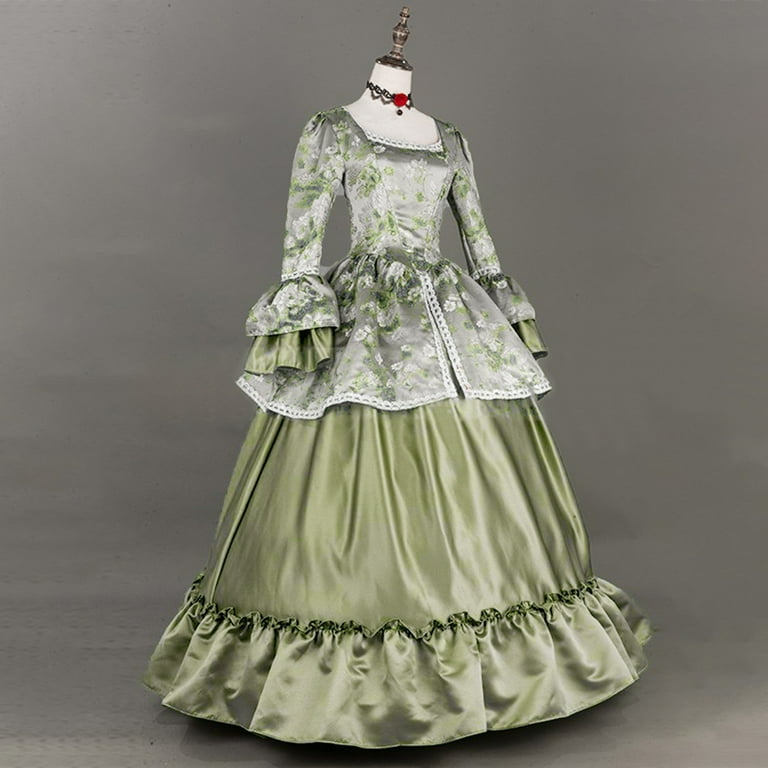 ZVAVZ Victorian Dress Women Rococo Ball Gown Vintage Medieval Dress Plus Size Lace Up Cinch Corset Dress Flare Sleeve Wedding Guest Long Gothic Costumes Green,XL - Walmart.com ZVAVZ Victorian Dress Women Rococo Ball Gown Vintage Medieval Dress Plus Size Lace Up Cinch Corset Dress Flare Sleeve Wedding Guest Long Gothic Costumes Green,XL - Walmart.com