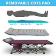 thumbnail image 5 of NAIZEA Folding Camping Cots for Adults, Folding Cot Bed Camping Bed Camp Cot Portable Military Cot, Heavy Duty Wide Sleeping Cots with Carry Bag, 5 of 11