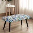 thumbnail image 4 of Uourmeti Polyester Spandex Bench Covers for Bedroom Home, Anti Dust Full Elastic Wrap Dining Bench Covers, Flowers, 4 of 9