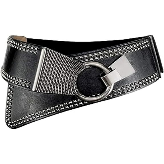 Womens Belt,Elastic Belts for Women Stretch,For Dress,Sweater,Jacket,Wide Belts for Women Fashion,Interlock Buckle