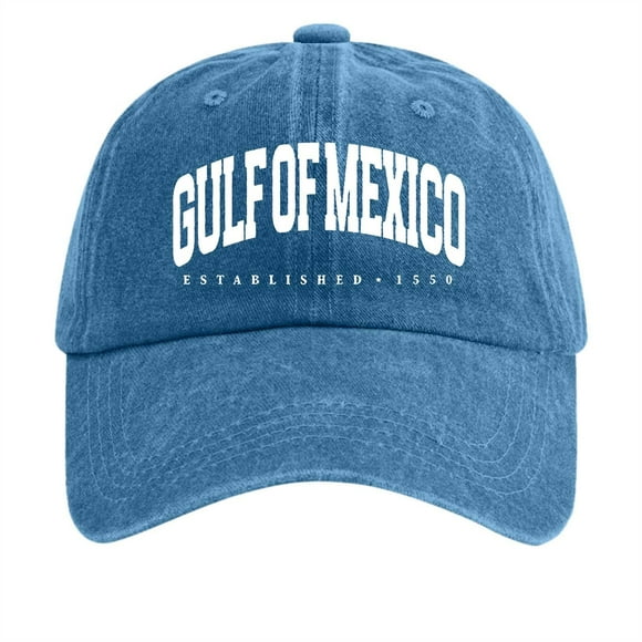 Fgnfyis Women's Vintage Washed Denim Printed Baseball Cap Womens Hats Blue