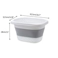 thumbnail image 4 of Clearance! Collapsible Plastic Laundry Basket - 30L(7.9 Gallon) Foldable Small Laundry Basket with Handles, for Laundry, Camping, Indoor and Outdoor, 4 of 5
