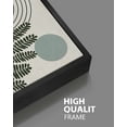 thumbnail image 4 of SHENIFY Botanical Boho Wall Art 16x24in3pcs Black Framed Modern Plant Leaf Bohemian Wall Decor Abstract Geometry Lines Prints Ready to Hang, 4 of 5