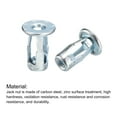 thumbnail image 4 of Unique Bargains M4 Jack Nuts, 5 Pack Threaded Insert Nut Carbon Steel Rivet Nuts, 16.8mm Length, 4 of 5