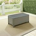 thumbnail image 2 of Crosley Bradenton 40" Glass Top Wicker Patio Coffee Table in Gray, 2 of 8
