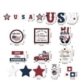 thumbnail image 2 of 4th of July Patriotic Tiered Tray Decor Collection Figurines For Memorial Day 250th Anniversary for Home Party Display, 2 of 4