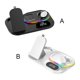 thumbnail image 4 of Sidaley de teléfono inalámbrico Pad antideslizante QC/PD estación de carga de reloj USB RGB iluminación portátil soporte de viaje para Electrónica Negro, 4 of 6