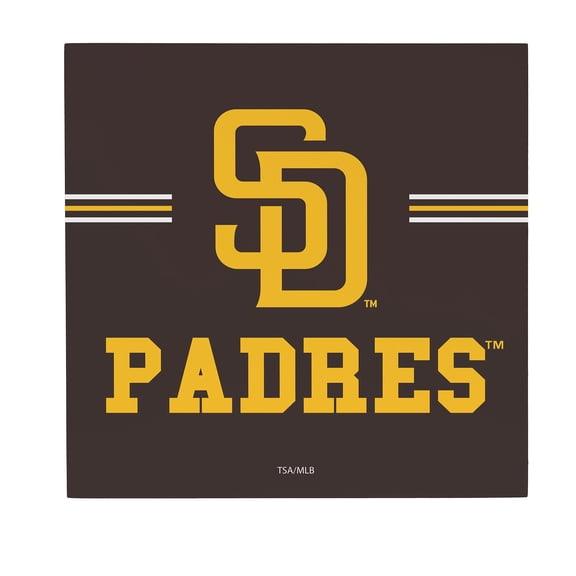 San Diego Padres 12" x 12" Wood Wall Sign