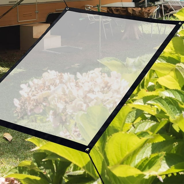AMERTEER Bâche Transparente Résistante Imperméable Feuilles et Bâches de Taupaulin Pliable Couverture Imperméable Incluse pour Camping Pêche Jardinage