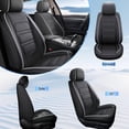 thumbnail image 5 of JIAMAOXIN Car Seat Covers Fit for Chevrolet/Chevy Trailblazer 2021-2025 Waterproof Leather Seat Covers Comfort Car Seat Protector with Lumbar Support Black,Front Set(2 Seats), 5 of 8