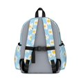 thumbnail image 3 of Daisy Pioneer Flower Blue Pattern Backpack for School, Cute School Bag with Adjustable Shoulder Straps and Padded Back, 13.4"x11"x4.7", 3 of 5