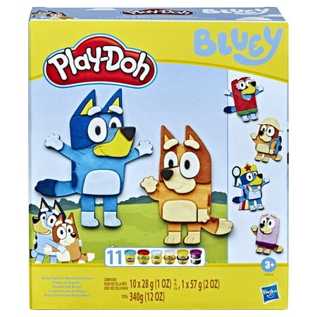 Play-Doh Bluey Make 'n Mash Costumes Play Dough Set - 11 Color (11 Piece), Only At Walmart