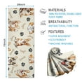 thumbnail image 2 of Cartoon Corgi Dog and Footprints Hot Yoga Mat Towel Non Slip for Hot Yoga - Quick-Drying Yoga Mat Cover with 4 Corner Pockets with Travel Bag - Hot Yoga Towel Non Slip 70"x26", 2 of 6