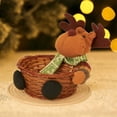 thumbnail image 1 of Cesta de muñecas navideñas, cesta de dulces de dibujos animados, adorno de decoración para fiestas, centro de mesa , Alce, Grande, 1 of 8