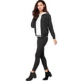 thumbnail image 4 of INSPIRE CHIC Women's Quilted Jackets Stand Collar Zip Up Raglan Sleeves Bomber Jacket, 4 of 6