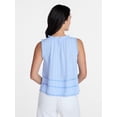 thumbnail image 4 of Time and Tru Women's Flowy Lace Inset Tank , Sizes XS-XXXL, 4 of 6