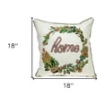 thumbnail image 3 of 18 X 18 Beige Zippered 100% Cotton Throw Pillow, 3 of 5