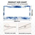 thumbnail image 7 of Aluminum License Plate Frame 2 Pack Car Exterior Accessory Car Tag Holder for Front Rear Plates Cars Decor Watercolor Blue Flowers, 7 of 7