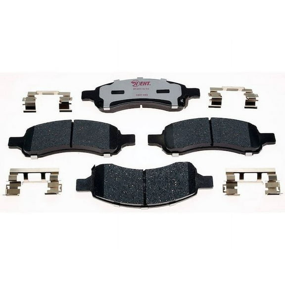 Front Brake Pad Set - Compatible with 2009 - 2017 Chevy Traverse 2010 2011 2012 2013 2014 2015 2016