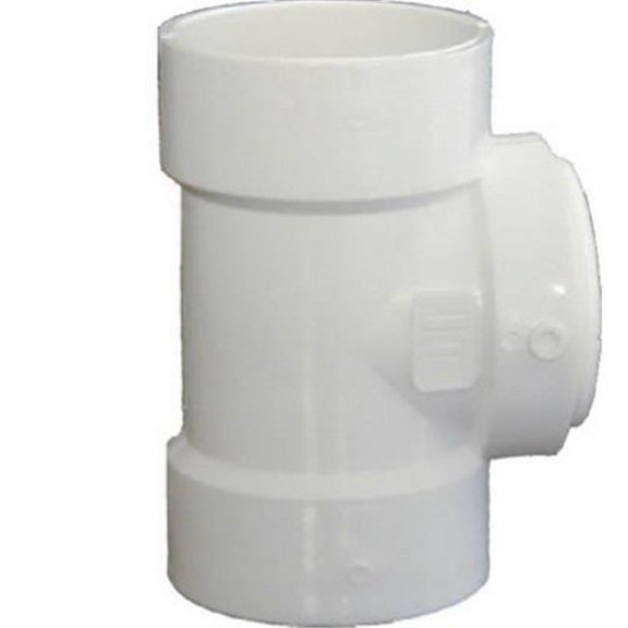 Genova Products 71330 3 in. PVC Test Tee With Cleanout Plug