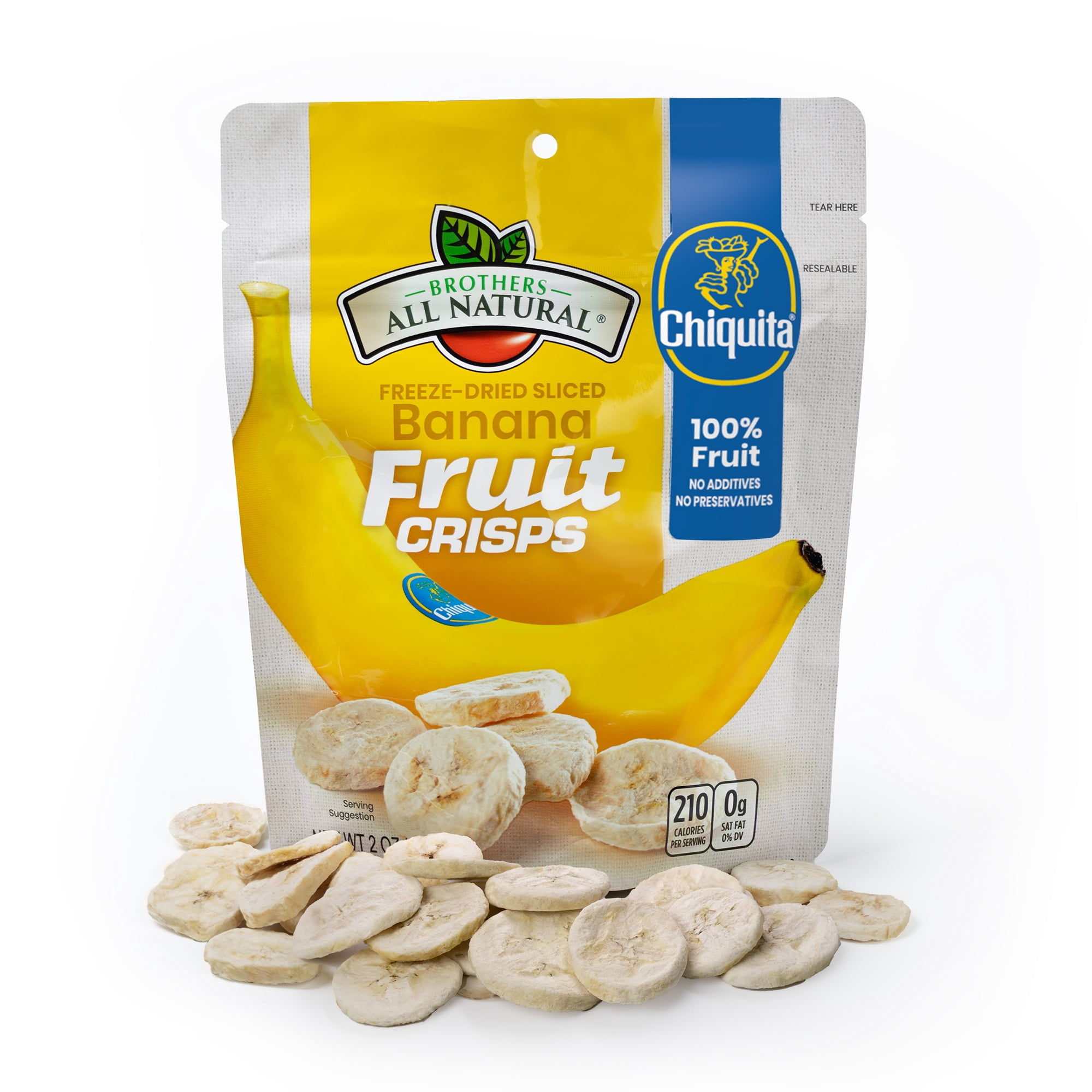 (2 pack) Chiquita Freeze Dried Banana Fruit Crisps