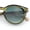 Green Frame - Green Lens, variant on Round P3 Sunglasses Keyhole Bridge Metal Arms Classic Retro UV400 Tortoise Frame - Brown Lens