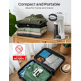 thumbnail image 4 of Vacuum Clothes Steamer with 2500Pa Suction, 2-in-1 Steaming & Ironing, Handheld Travel Steamer with LED Display, 3 Modes, Portable Garment Steamer with 160ml Water Tank, 4 of 10