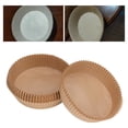 thumbnail image 3 of Fryer Paper Liner, 160mm Diameter Parchment Papers Cleaner Cooking Disposable Round  for Food, 3 of 8