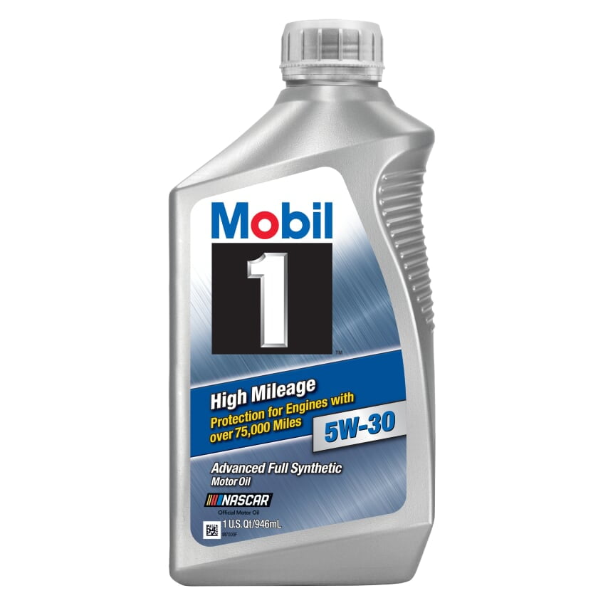Mobil 1 High Mileage Full Synthetic Motor Oil 5w 30 1 Quart Walmart Com Walmart Com