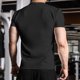 thumbnail image 4 of Ceisia Men's Slim Fit Crew Neck Short Sleeve T-Shirt High Stretch German Velvet Athletic Top Black L Gifts, 4 of 6