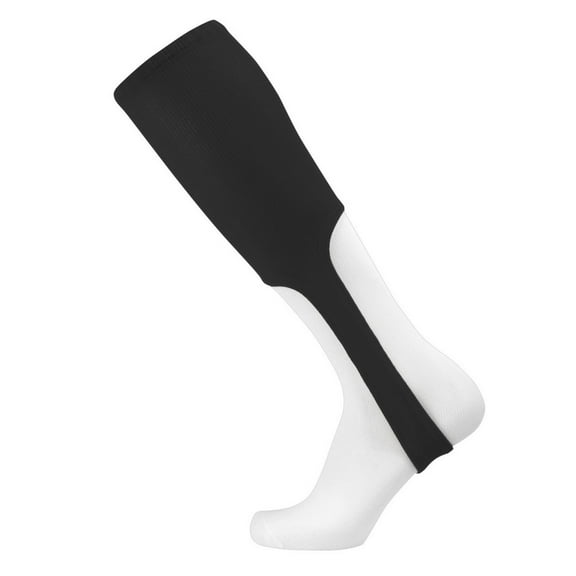 TCK Adult Large Solid Color Baseball Stirrups (9 inch Cut, Black)