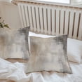 thumbnail image 5 of Brown Oil Painting Outdoor Pillow Covers Pack of 2 Modern Abstract Art Minimalism Waterproof Throw Pillow Covers Decorative Cushion Cases for Patio Garden Tent Balcony Couch 18x18 inch, 5 of 8
