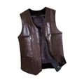 thumbnail image 5 of Sharprepublic Men's Winter Vest Mens PU Leather Vest for Hiking Hunting Spring Fall Winter XL, 5 of 8