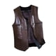 thumbnail image 3 of Chaleco de invierno para hombre Chaleco de cuero PU para hombre para senderismo Caza Primavera Otoño Invierno 3XL, 3 of 8