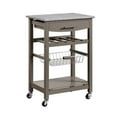 thumbnail image 1 of Linon Home Decor KI090GRY01U Roger Gray Kitchen Island Granite Top, 1 of 1