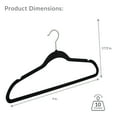 thumbnail image 4 of Simplify 25 Pack Slim Velvet Suit Hangers in Black, 4 of 6
