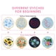 thumbnail image 3 of Kit de bordado TINDTOP Floral para adultos con aro para bordar, 3 of 7