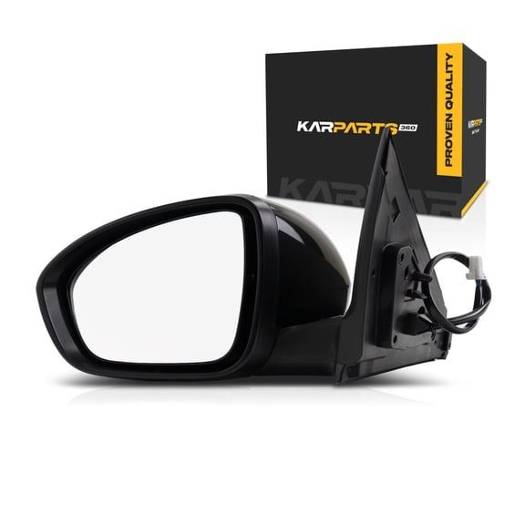 For Nissan Sentra 2020 2021 2022 Door Mirror Driver Side | Power Glass | Heated | Manual Folding | Paint To Match | Non-Towing | With Signal Light | Replacement For NI1320327 | 963026LB1A, 963746LB0H