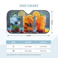 thumbnail image 3 of Bingfone Refreshing Fruit Infused Drinks Car Windshield Sunshade,Sun Foldable Sun Shield Sun Visor for Car - Small, 3 of 8