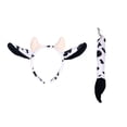 thumbnail image 5 of TUWAFE 2026 New 2Pcs Creative Woman Cow Ear Hairband with Long Tail Set for Taking Photo Headbands Cartoon Carnivals Cosplay Hair Hoop Cow Costume Accessories, 5 of 7