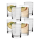 thumbnail image 1 of Vasos de Vidrio Crisa Pueblo Rocks Juego de 8 piezas de 362 ml Xtellar transparente, 1 of 4