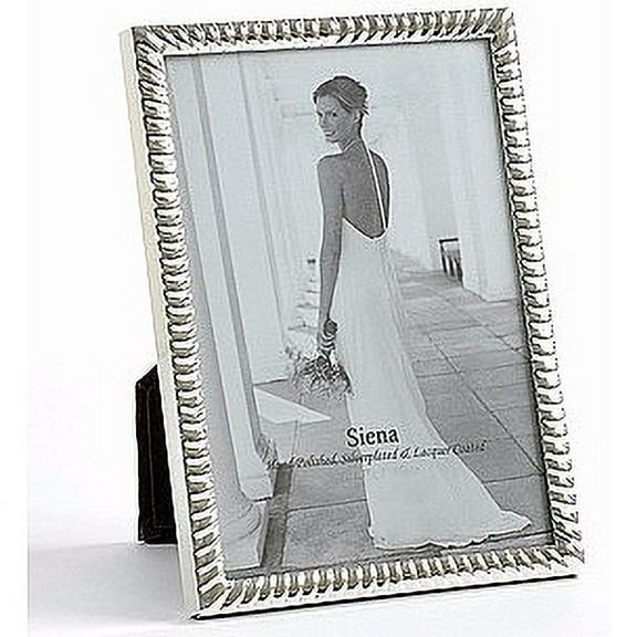 Siena Spiral Rope Frame Silver 5x7